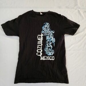 Cozumel Mexico Black Short Sleeve Cotton T-Shirt Men's S